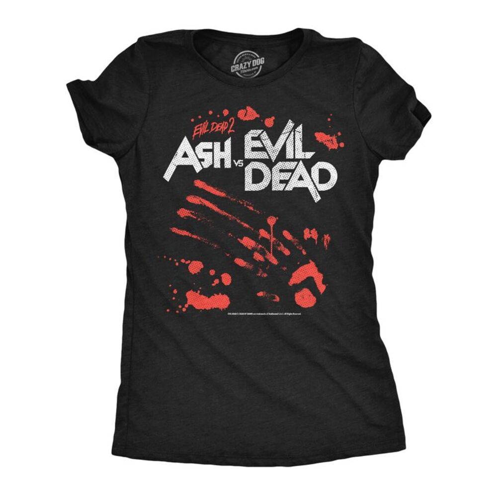 Womens Funny T Shirts Ash Vs Evil Dead Horror Movie Tee For Ladies